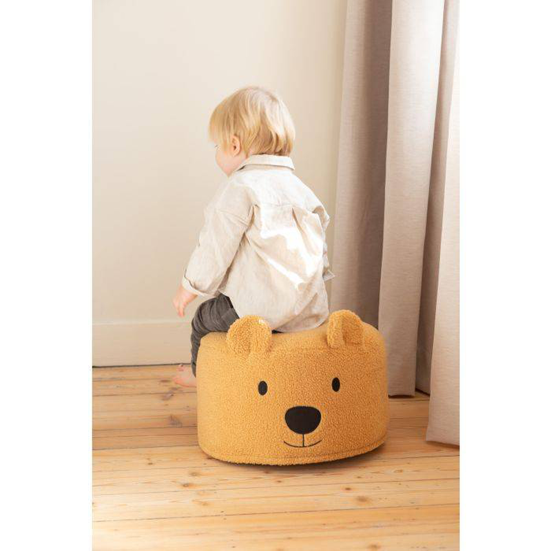 Childhome teddy bear pouf 40cm - teddy beige, , medium-null