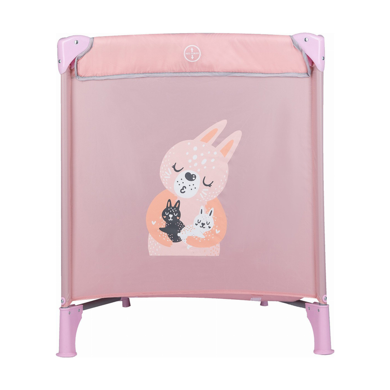 Travel cot love - rabbit pink, , medium-null