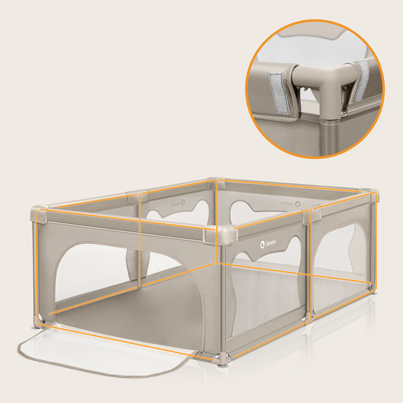 Willow beige sand playpen, , medium-null