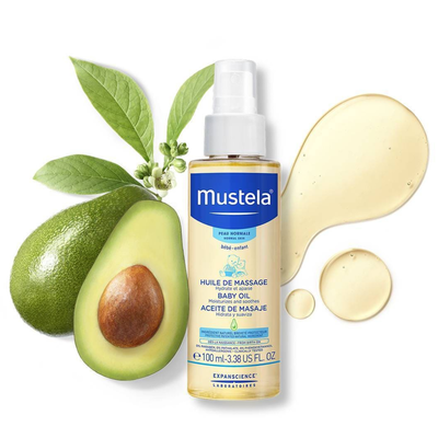 Mustela baby massage oil 100ml, , medium