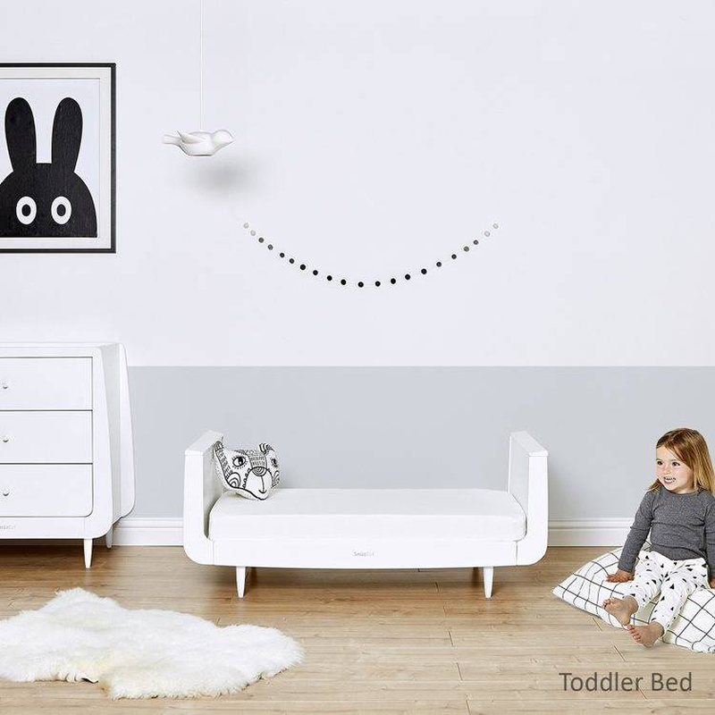 Snuzkot skandi bed - white, , medium-null