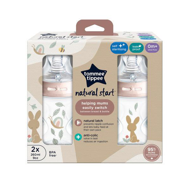 Tommee tippee closer to nature 260ml x 2 pieces, , medium-null