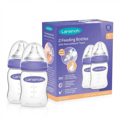 Lansinoh feeding bottles 2x160ml, , medium