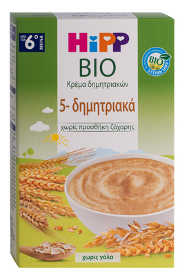 Hipp bio | &kappa;&rho;έ&mu;&alpha; 5-&delta;&eta;&mu;&eta;&tau;&rho;&iota;&alpha;&kappa;ώ&nu; &chi;&omega;&rho;ί&sigmaf; &zeta;ά&chi;&alpha;&rho;&eta; | &alpha;&pi;ό &tau;&omicron;&nu; 6&omicron; &mu;ή&nu;&alpha; | 200gr, , medium