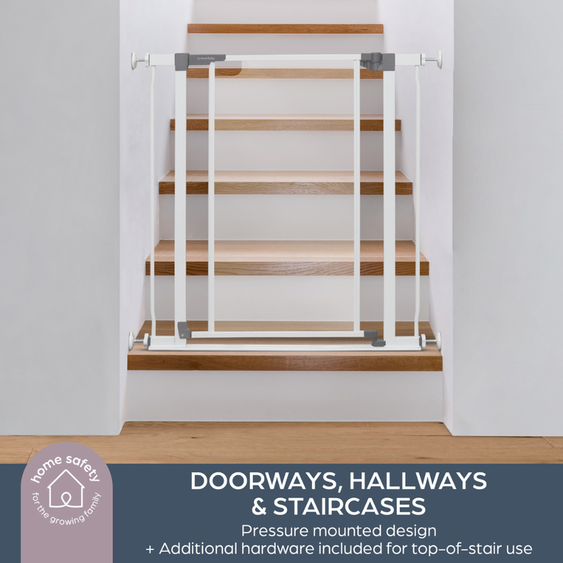 Dreambaby clear view stair safety gate lowrise 75-81cm, , medium-null