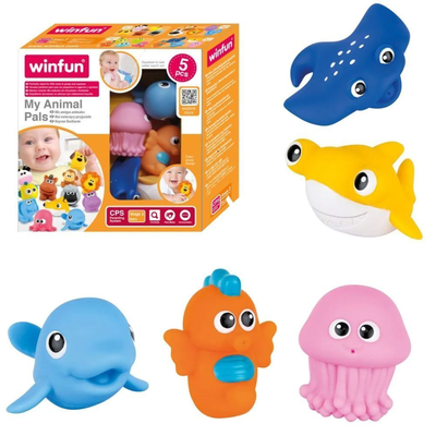 Winfun ocean pals, &sigma;&epsilon;&tau; 5 &pi;&alpha;&iota;&chi;&nu;&iota;&delta;&iota;ώ&nu; &mu;&pi;ά&nu;&iota;&omicron;&upsilon; &pi;&omicron;&upsilon; squir&tau;ά&rho;&omicron;&upsilon;&nu;, , medium