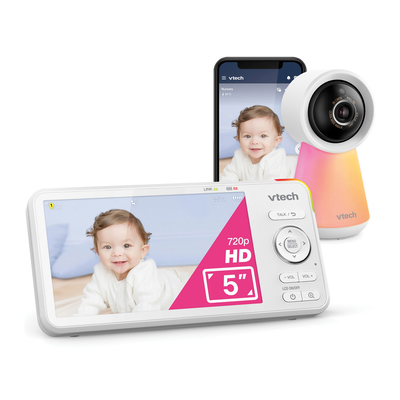 Vtech baby monitor 5" smart Wi-Fi 1080p video monitor, , medium