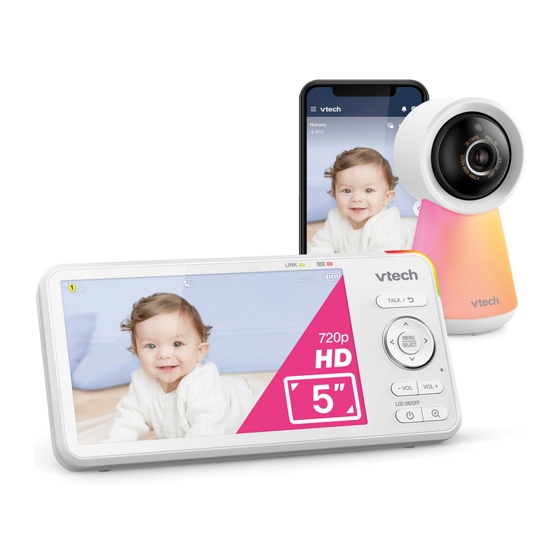Vtech baby monitor 5" smart Wi-Fi 1080p video monitor, , medium-null