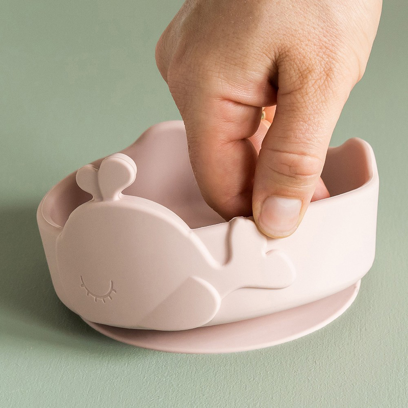 Done by deer silicone stick n' stay bowl n' baby spoon wally - powder, , medium-null