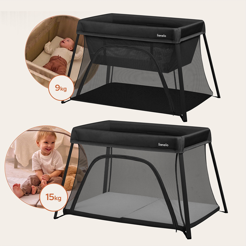 Alice black travel crib 3 in 1, , medium-null