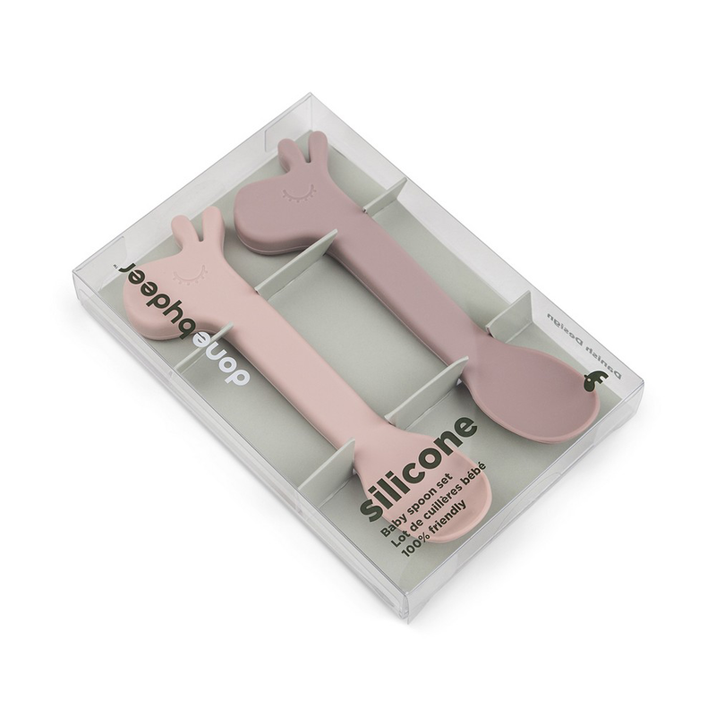 Done by deer silicone spoon 2-pack lalee - powder, , medium-null