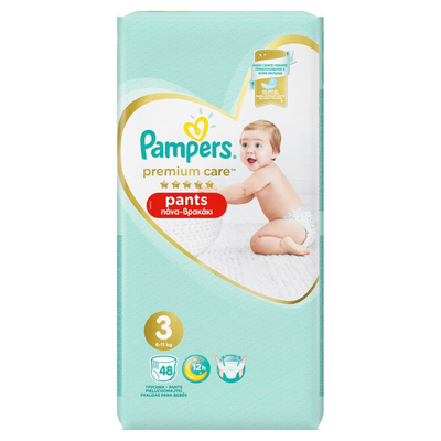 Pampers | premium care pants no 3 (6-11kg) | 48&tau;&mu;&chi;, , medium