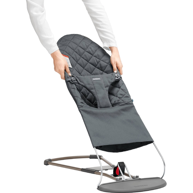 Babybjorn bouncer - 3d jersey light grey, , medium-null