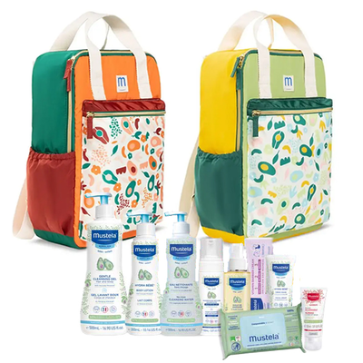 Mustela bebe complete set for your newborn baby 9pcs & gift practical carrying bag (various colors), , medium