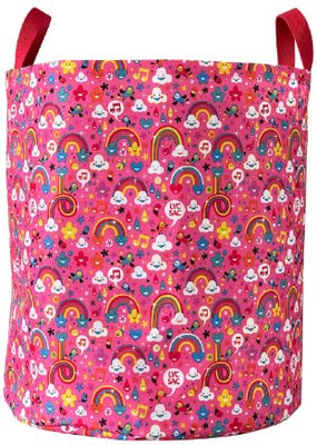 Toy bin organize toys bag fiona, Pink, medium