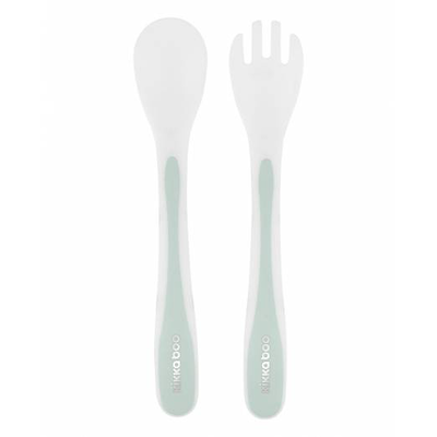 Kikka boo spoon fork set mint, , medium