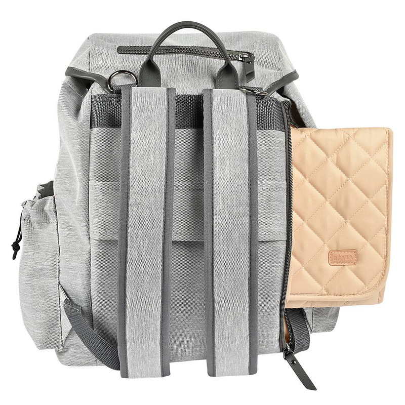 Beaba bag vancouver backpack -heather grey s, , medium-null
