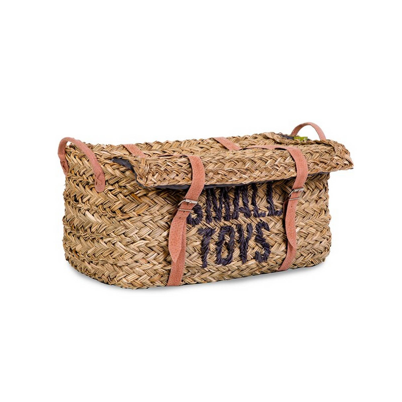 Childhome toy box rattan set of 2 - anthracite, , medium-null
