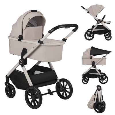 Layla 2 in 1 beige sand stroller, , medium