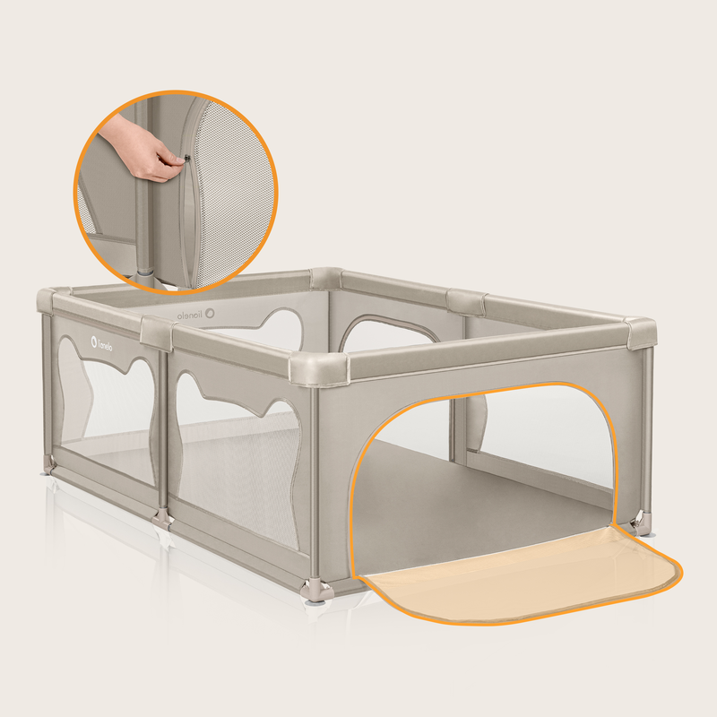 Willow beige sand playpen, , medium-null
