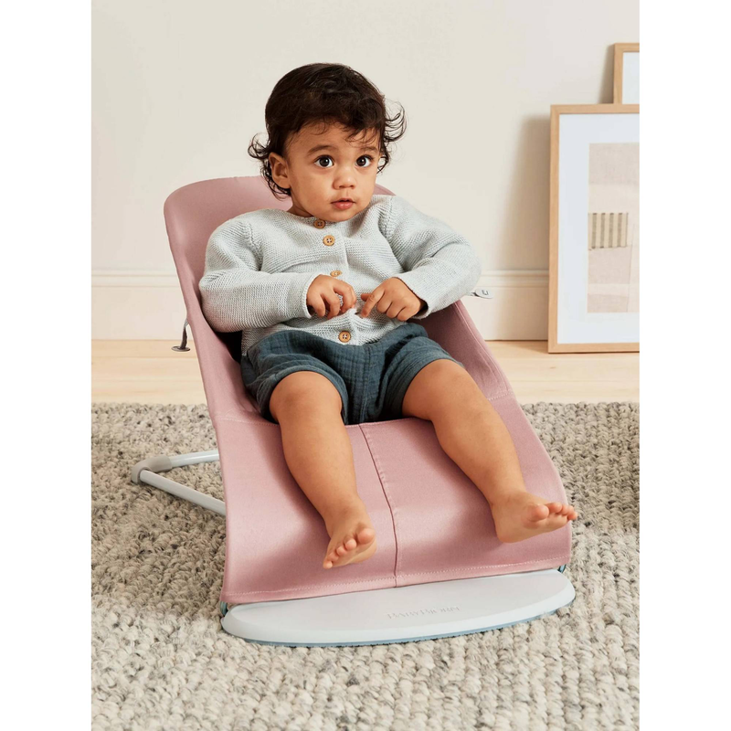 Babybjorn bouncer - bliss woven dusty pink, , medium-null