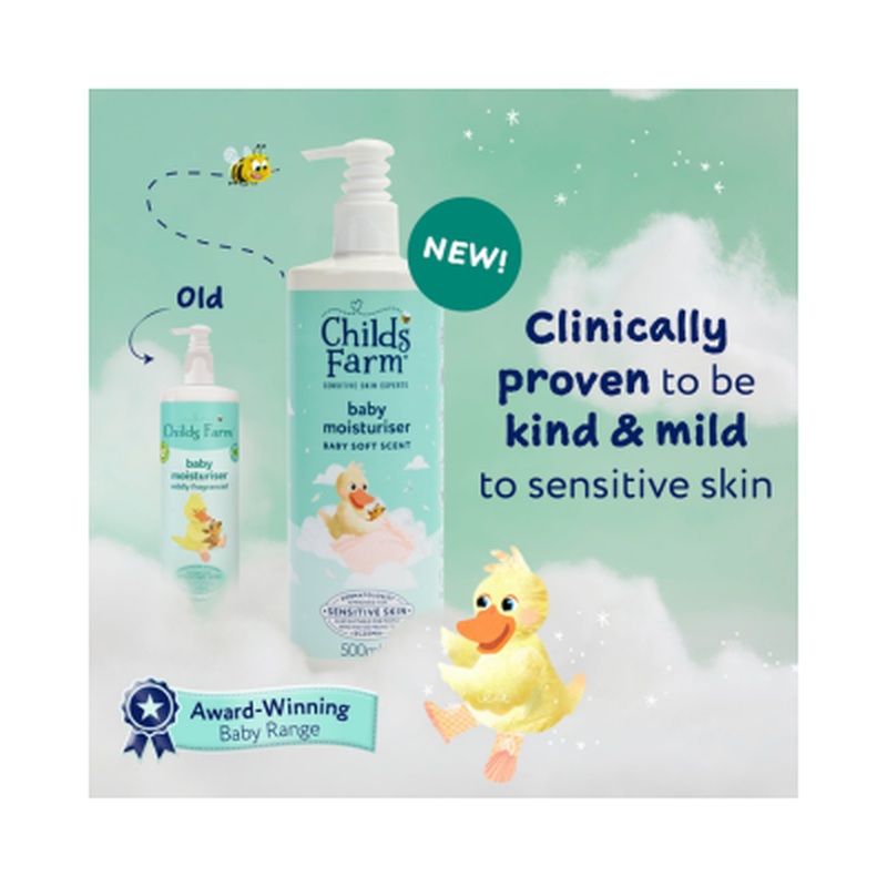 Childs farm baby moisturiser baby soft scent 500ml, , medium-null