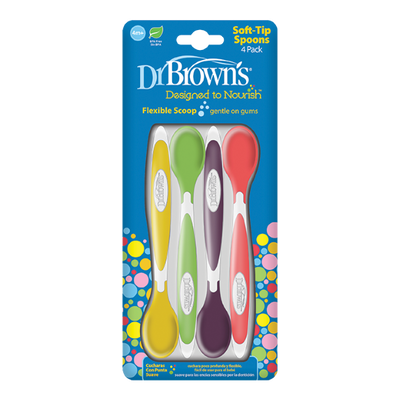 Dr. Brown's soft-tip spoons, flexible scoop 4m+ 4pieces, , medium