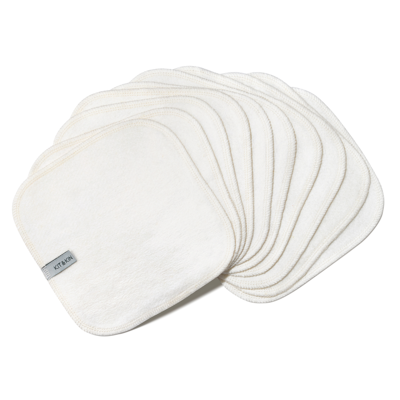 Kit & kin reusable cloth wipes, , medium-null