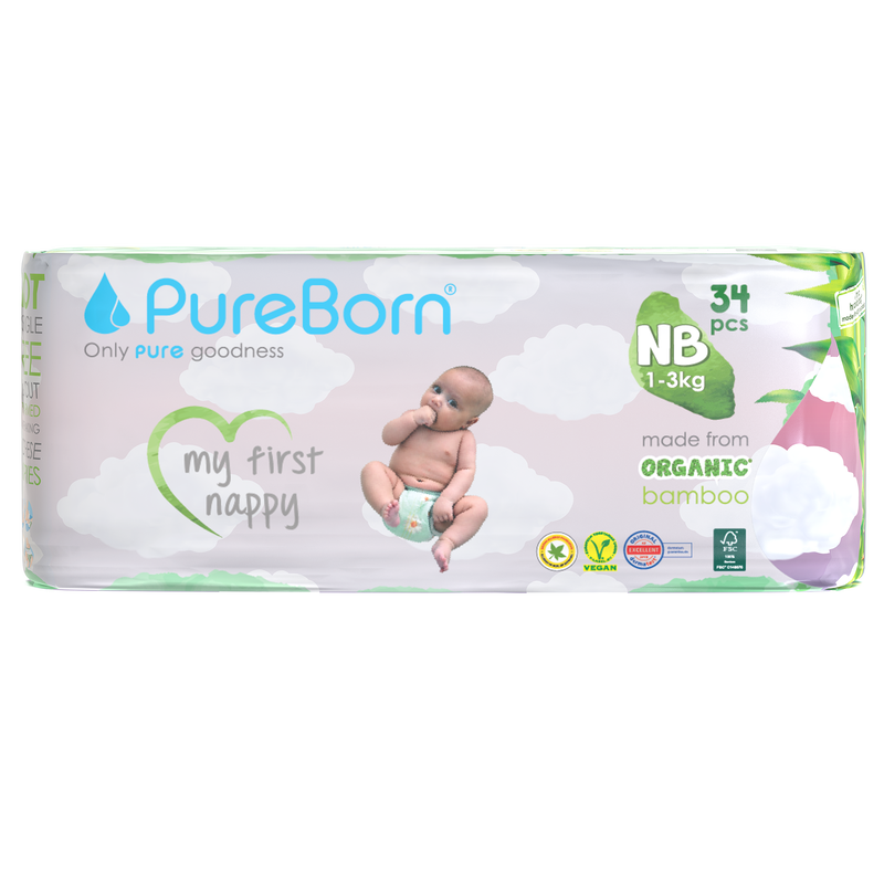 Pureborn nappies size nb-null