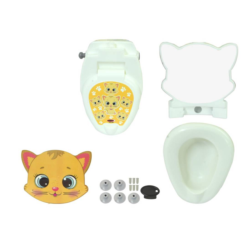 Jamara my small toilet cat with flush sound and toilet paper holder, , medium-null
