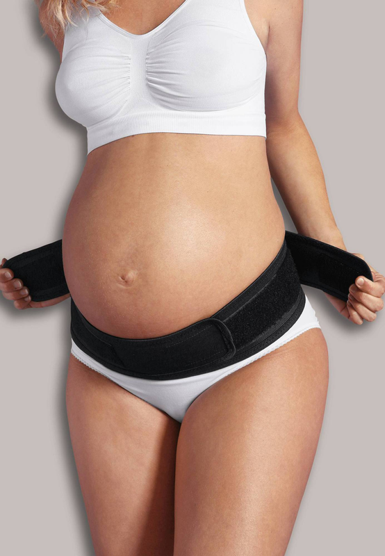 Carriwell maternity velcro support belt s/m - black, , medium-null