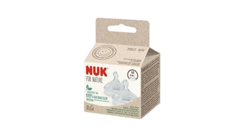 Nuk for nature, silicone teat medium, 2 pcs, , medium-null