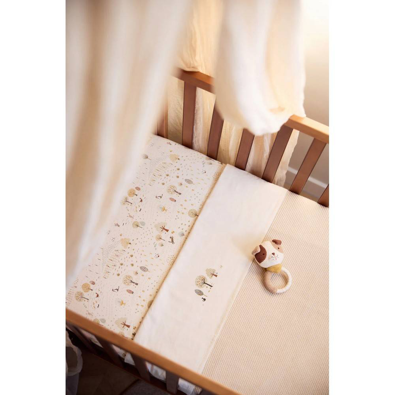 Jollein fitted sheet jersey 50x90 - tiny park, , medium-null