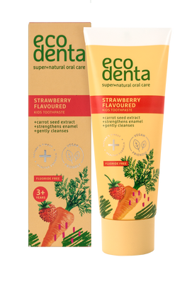 Ecodenta strawberry flavoured toothpaste for kids 75ml, , medium
