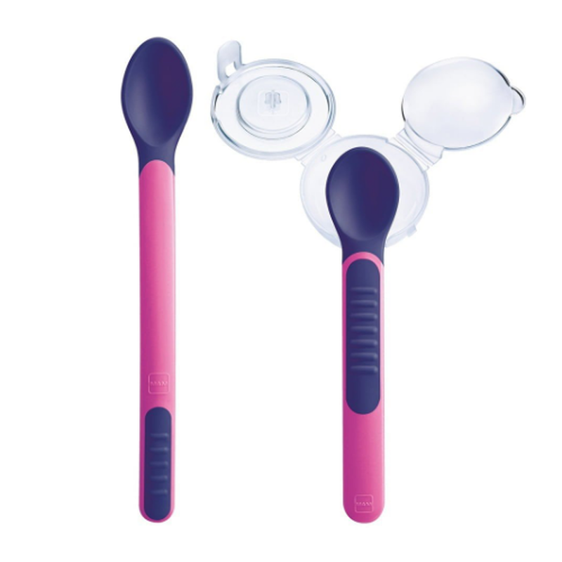 Mam feeding spoon and cover (heat sensitive) (6m+)-null