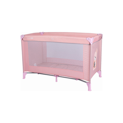 Travel cot love - rabbit pink, , medium