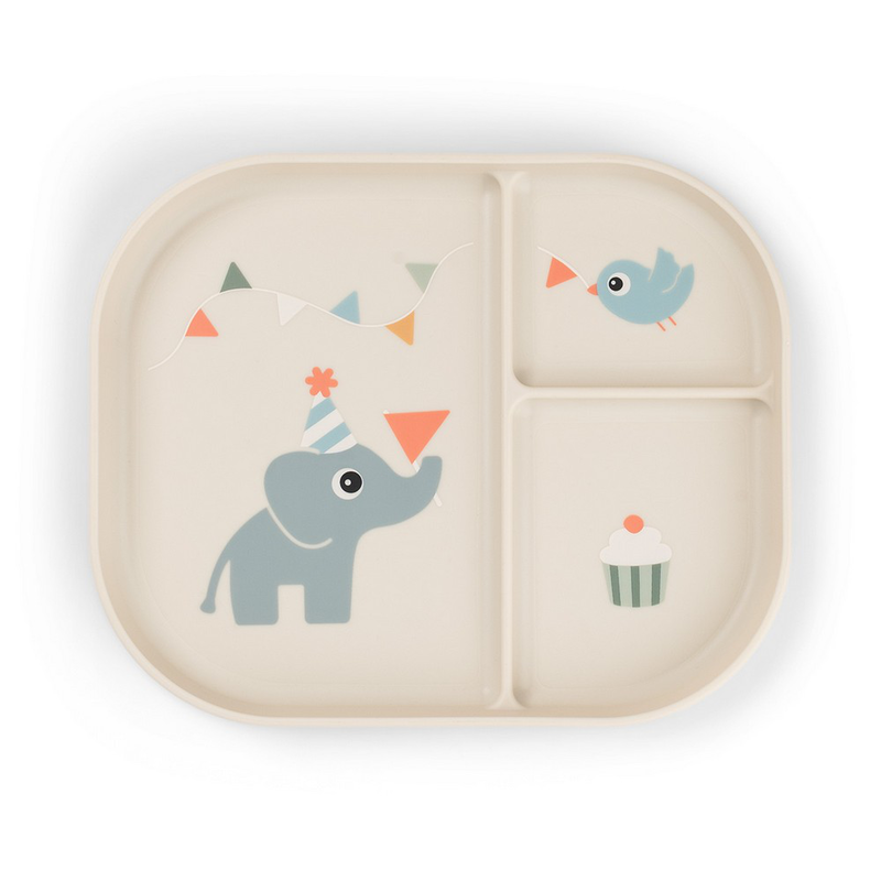Done by deer foodie compartment plate celebration - sand, , medium-null