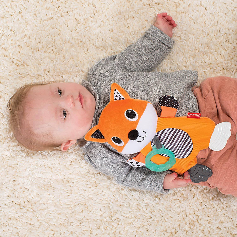Infantino cuddly teether - fox, , medium-null