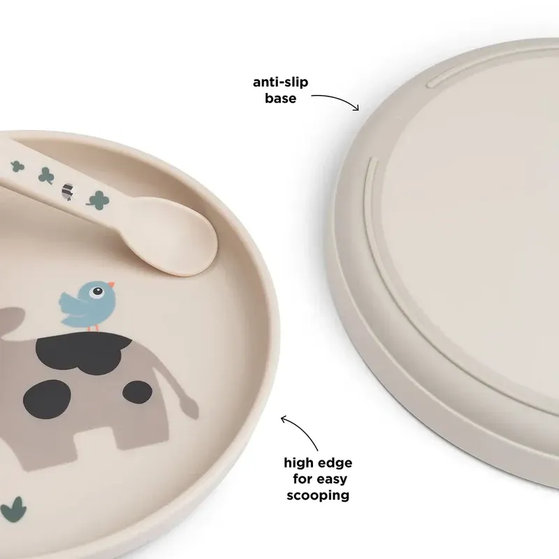 Done by deer foodie plate tiny farm - sand, , medium-null