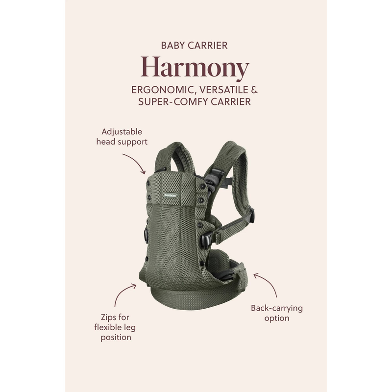 Babybjorn carrier harmony - mesh dusty pink, , medium-null
