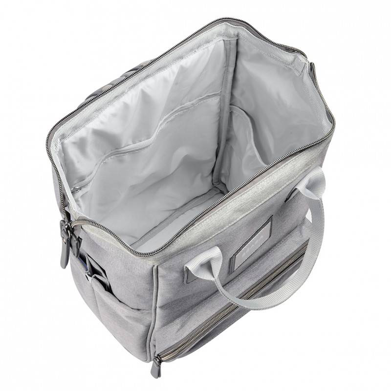 Beaba bag wellington backpack - heather grey, , medium-null