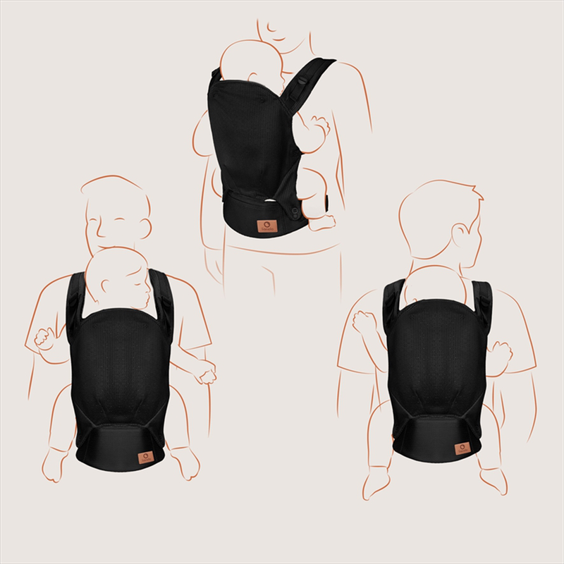 Margareet Air black ergonomic baby carrier, , medium-null