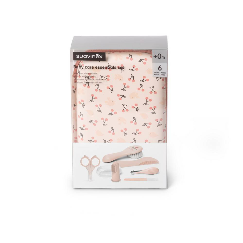 Suavinex birdies baby care set complete - pink, , medium-null