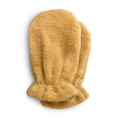 Mushie bath mitt 2-pack fall yellow, , medium