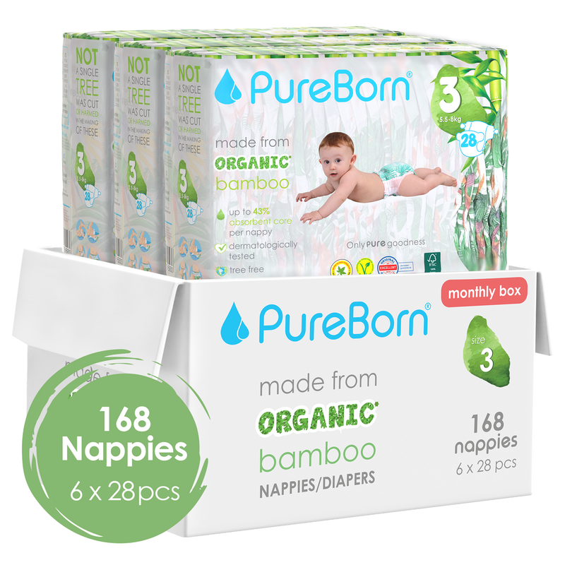 Pureborn monthly nappy bundle-null
