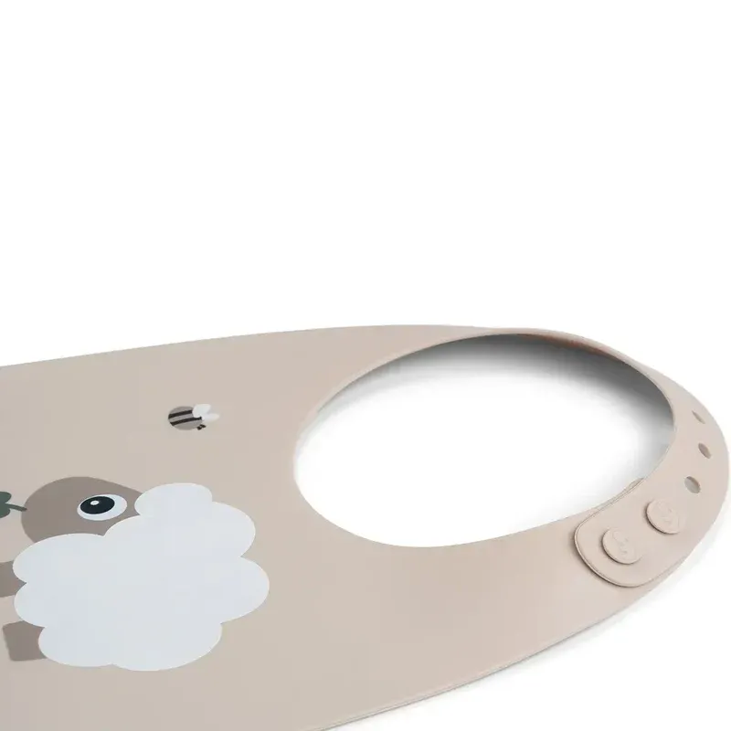 Done by deer silicone bib sheepy - sand, , medium-null