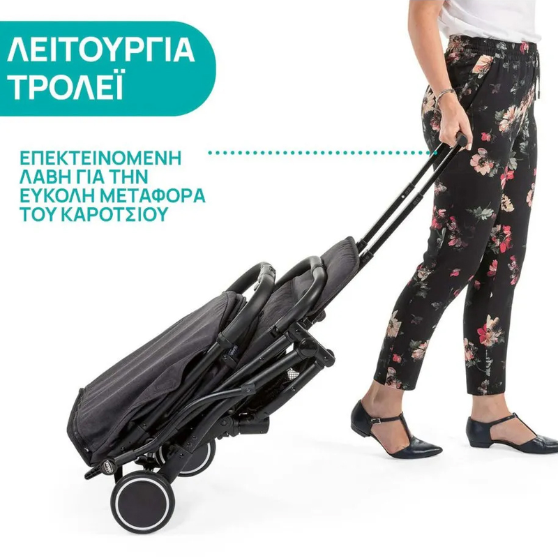 Chicco trolleyme stone stroller, , medium-null