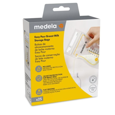 Medela easy pour breast milk storage bags, 25, , medium