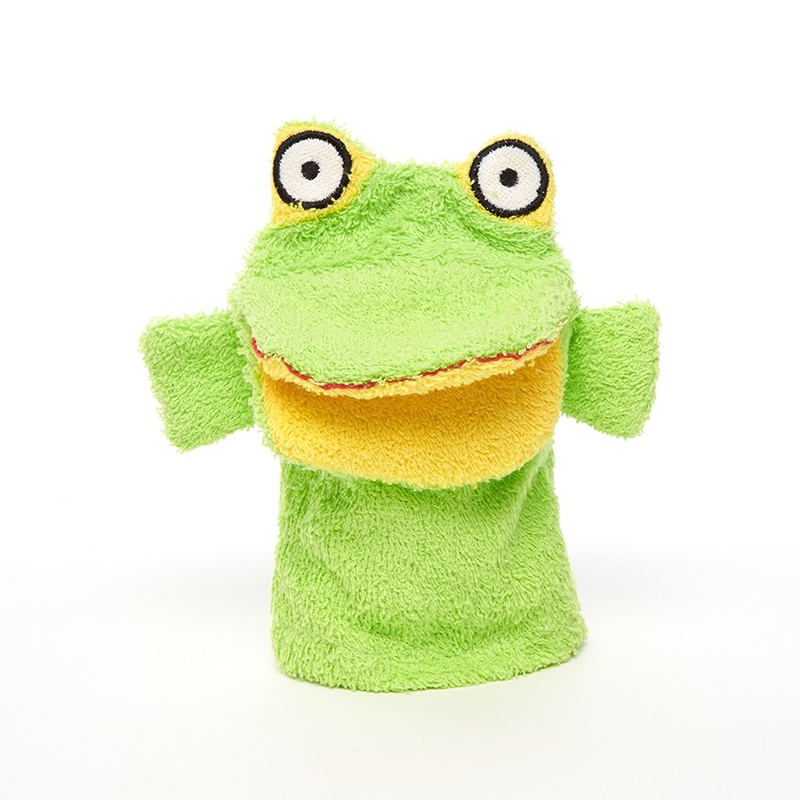 Isabelle laurier cotton bath mitt frog, , medium-null