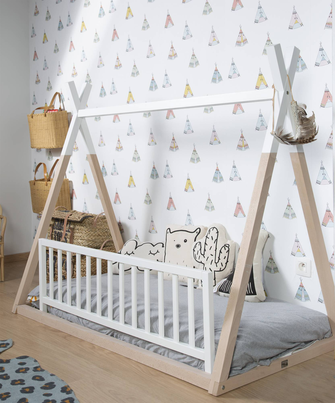 Childhome bed rail beech 120cm - natural, , medium-null